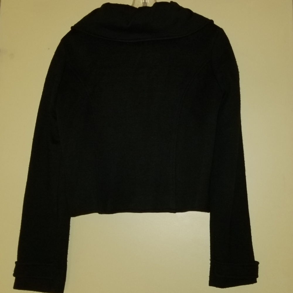 Luii Double-Breasted Cropped Wool Peacoat Blazer Anthropologie SPRING Crop - Picture 7 of 9
